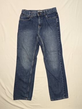 Cat & Jack Boys Relaxed Straight Medium Wash Denim Jeans Size 12
